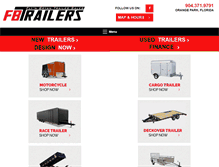 Tablet Screenshot of fbtrailers.com